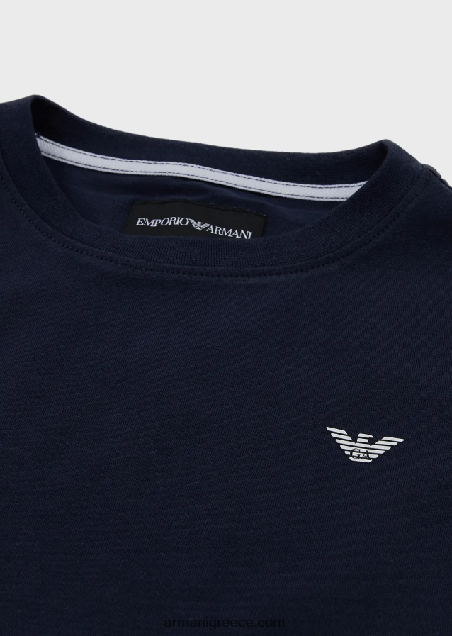 αγόρι Armani βαμβακερό μπλουζάκι με λογότυπο 4046R62410