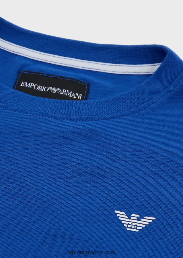 αγόρι Armani βαμβακερό μπλουζάκι με λογότυπο 4046R62411