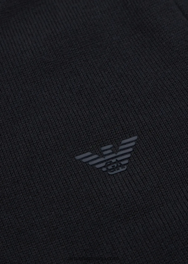 αγόρι Armani Μπλούζα από μαλλί με κέντημα μικροαετού 4046R62412 ναυτικό μπλε