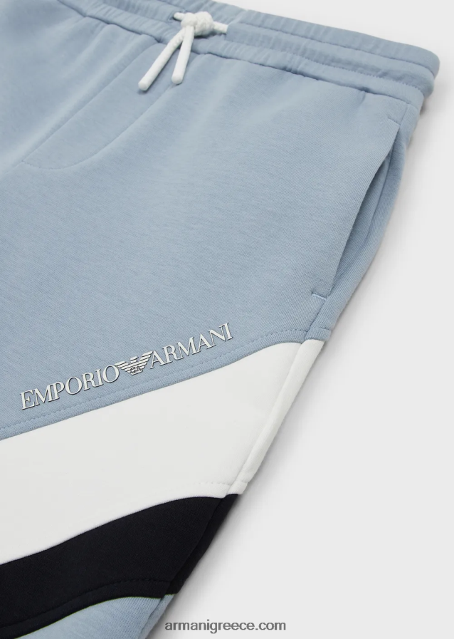 αγόρι Armani Σορτσάκι με διπλό κορδόνι, με χρωματιστές λεπτομέρειες 4046R62431 γαλανός