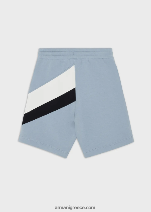 αγόρι Armani Σορτσάκι με διπλό κορδόνι, με χρωματιστές λεπτομέρειες 4046R62431 γαλανός