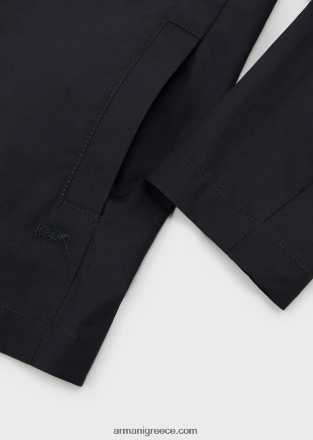 αγόρι Armani μονόπετο μπουφάν με ρεβέρ 4046R62455 ναυτικό μπλε