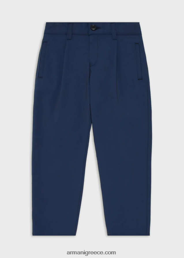 αγόρι Armani παντελόνι με βελάκια από ελαστικό ύφασμα 4046R62457 ναυτικό μπλε