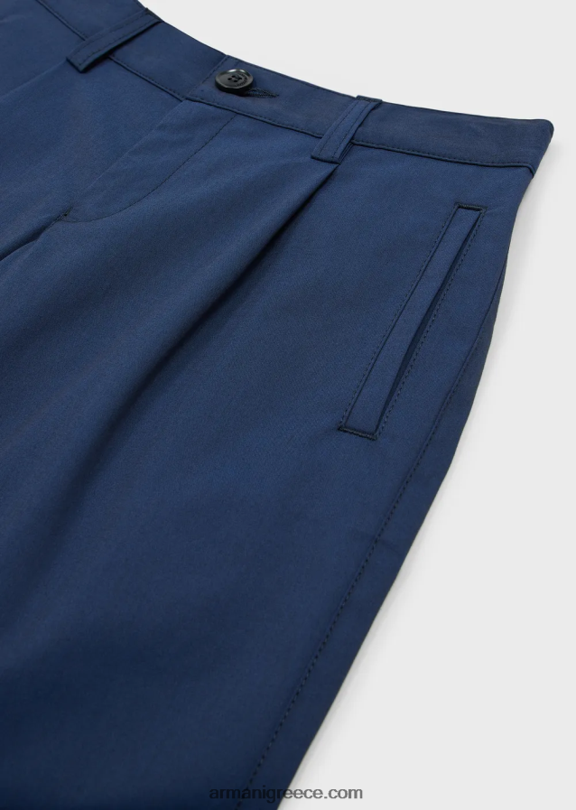 αγόρι Armani παντελόνι με βελάκια από ελαστικό ύφασμα 4046R62457 ναυτικό μπλε