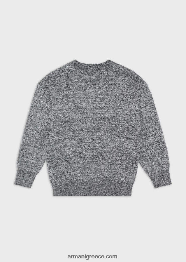 αγόρι Armani τζάμπα μελανζέ με λογότυπο ζακάρ 4046R62466 μελανζέ γκρι