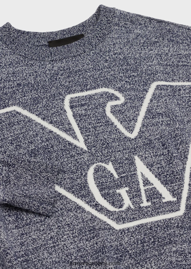 αγόρι Armani τζάμπα μελανζέ με λογότυπο ζακάρ 4046R62467 γκρί