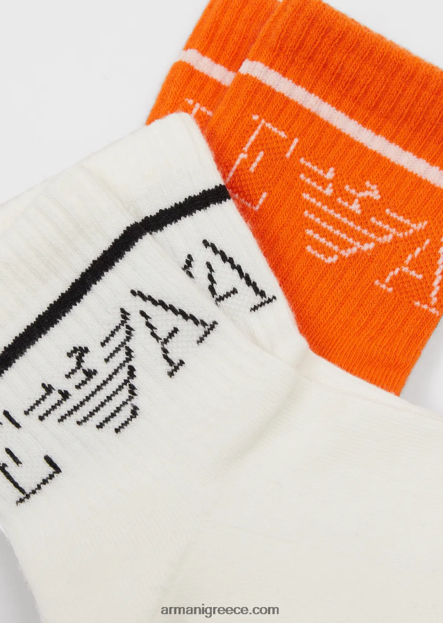 αγόρι Armani δύο πακέτα πετσετάκια με λογότυπο ζακάρ ea 4046R62375