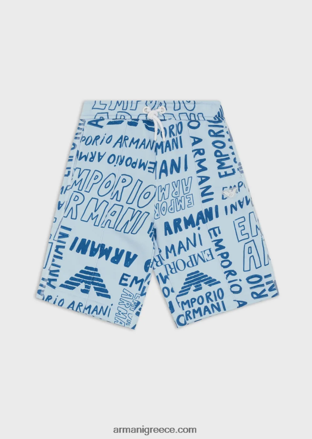 αγόρι Armani Σορτς από τζέρσεϊ φλις με κορδόνια περίσφιξης με γράμματα ea crew 4046R62435