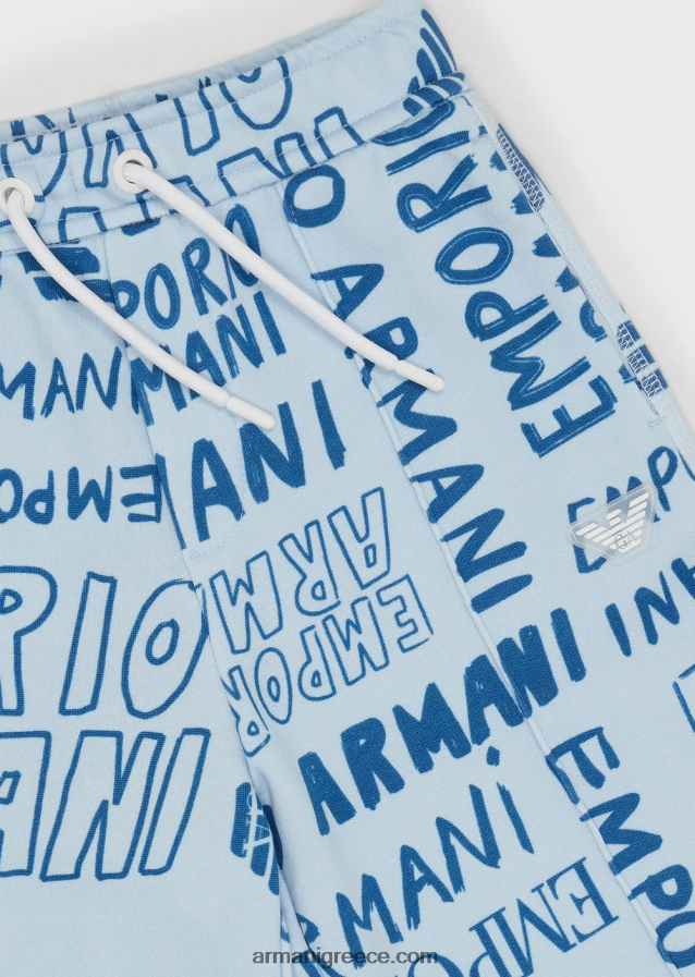 αγόρι Armani Σορτς από τζέρσεϊ φλις με κορδόνια περίσφιξης με γράμματα ea crew 4046R62435