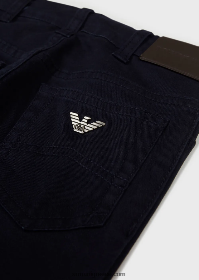 αγόρι Armani ελαστικό παντελόνι gabardine με 5 τσέπες 4046R62415