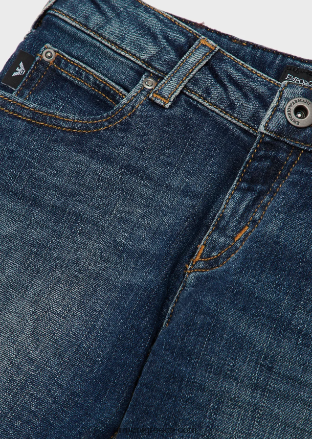 αγόρι Armani τζιν τζιν j45 πέτρινο 4046R62377 ναυτικό μπλε
