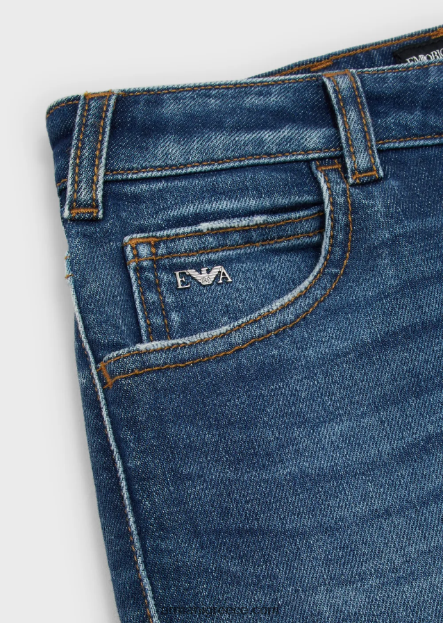 αγόρι Armani Τζιν τζιν j45 4046R62438 σκούρο μπλε