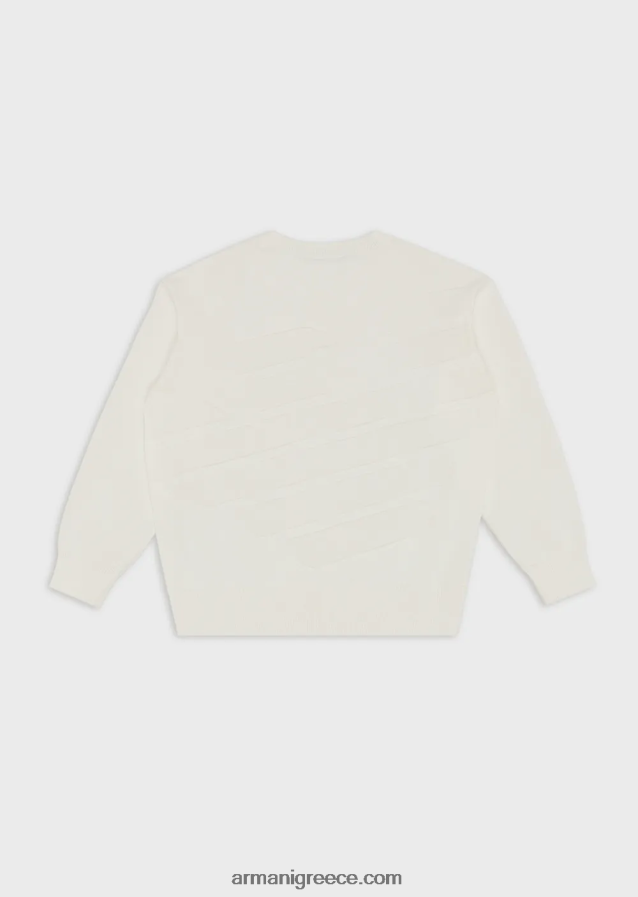 αγόρι Armani jumper με μεγάλο ένθετο ea 4046R62436 άσπρο