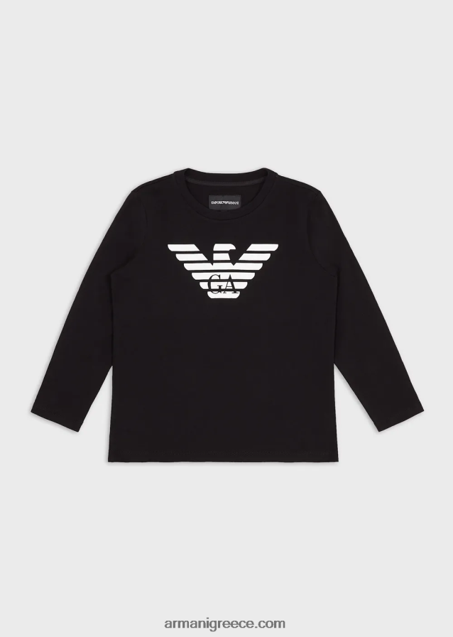 αγόρι Armani Πουλόβερ pima jersey με λογότυπο 4046R62387