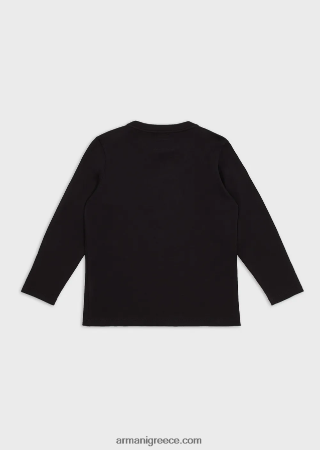 αγόρι Armani Πουλόβερ pima jersey με λογότυπο 4046R62387