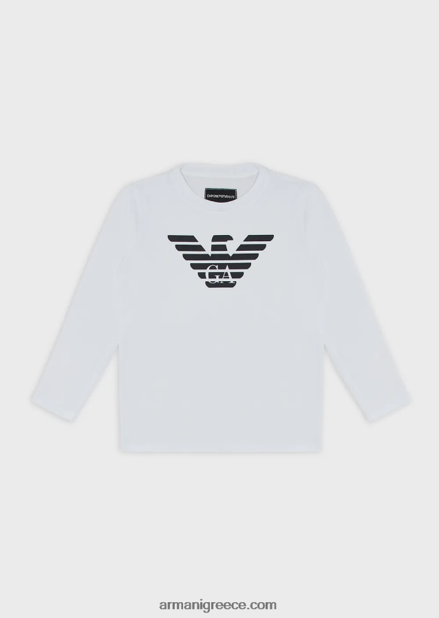 αγόρι Armani Πουλόβερ pima jersey με λογότυπο 4046R62388