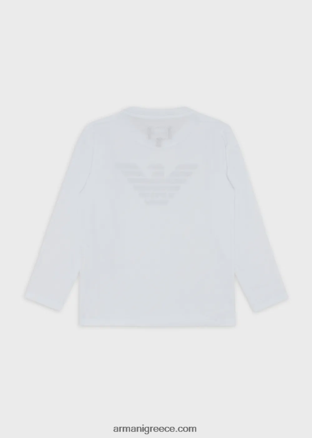 αγόρι Armani Πουλόβερ pima jersey με λογότυπο 4046R62388