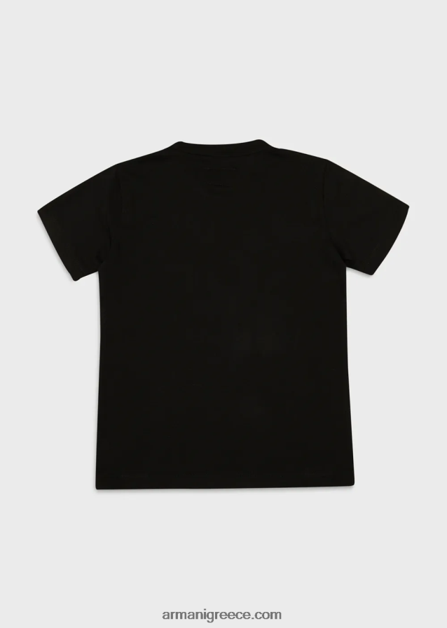 αγόρι Armani μπλουζάκι pima jersey με λογότυπο αετού 4046R62390