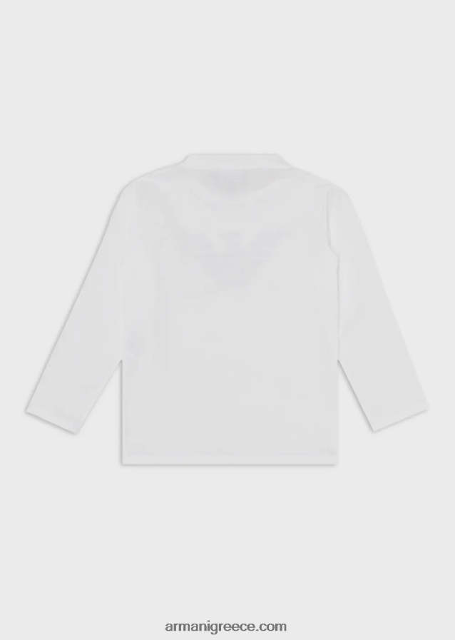 αγόρι Armani τζάμπερ pima-jersey με λογότυπο 4046R62475