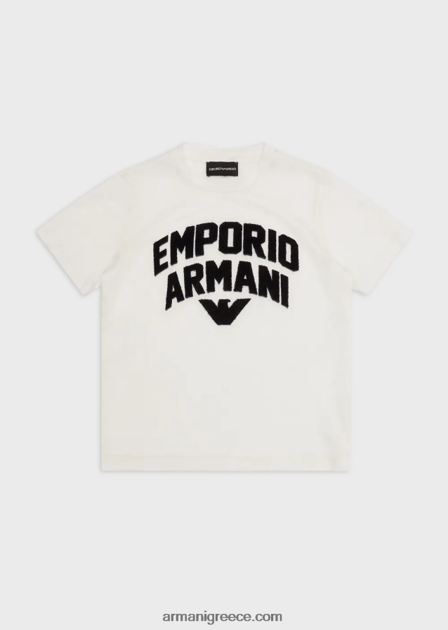 αγόριT-shirt από ζέρσεϊ tencel blend με ασορτί λογότυπο Emporio Armani 4046R62471