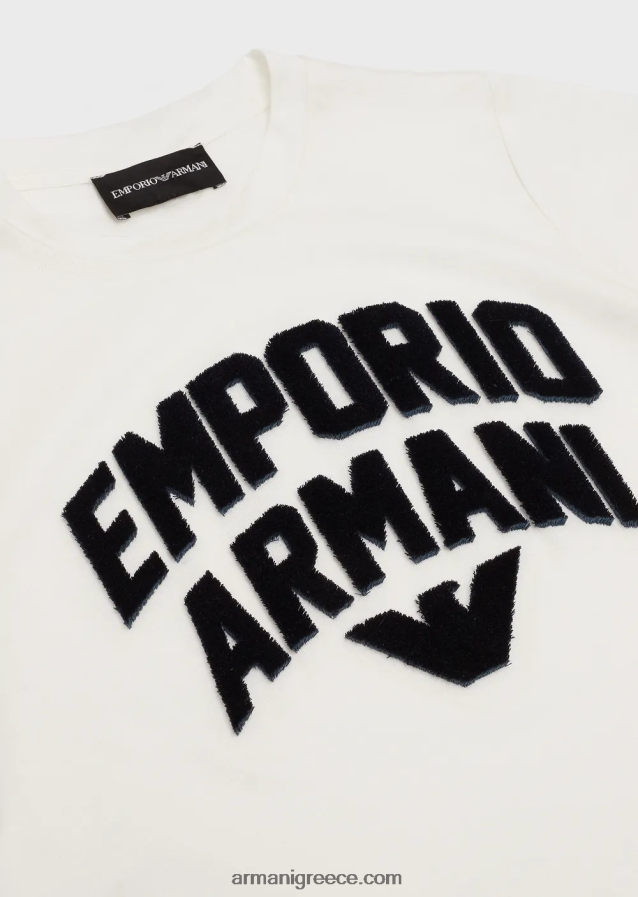 αγόριT-shirt από ζέρσεϊ tencel blend με ασορτί λογότυπο Emporio Armani 4046R62471