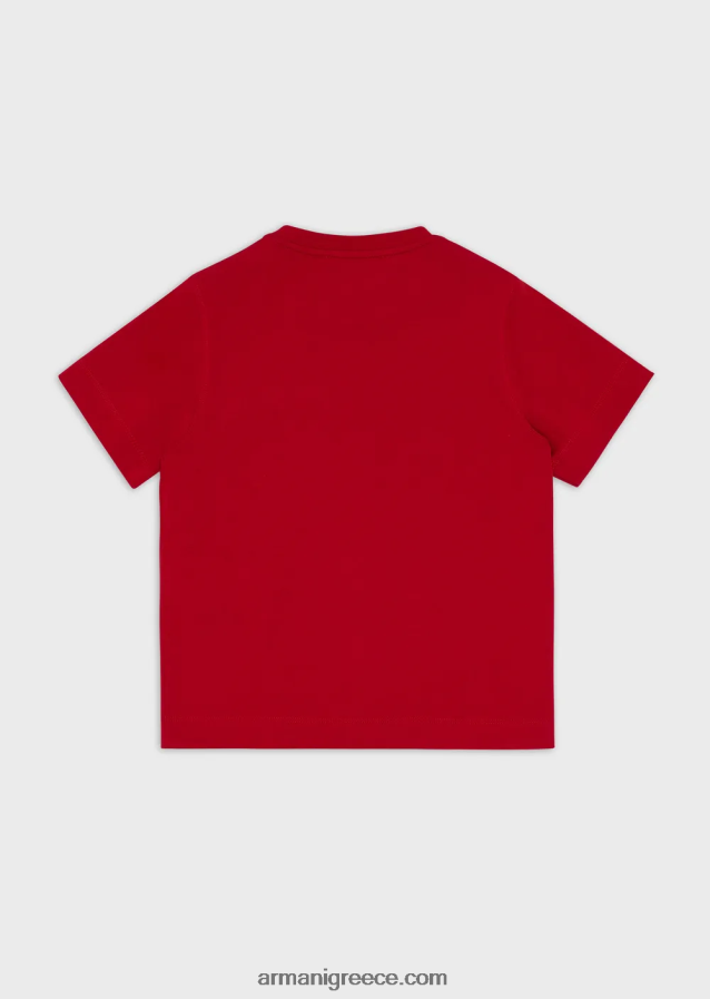 αγόριβαρέων βαρών μπλουζάκι με λογότυπο emporio armani 4046R62426 το κόκκινο