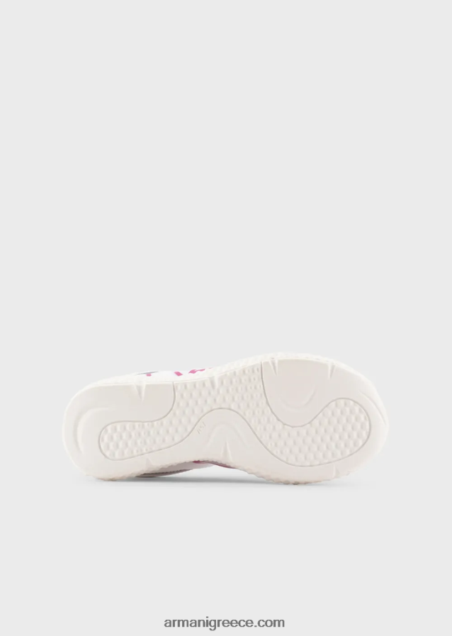 αγόρι Armani sneakers από καουτσούκ και νάιλον με υπερμεγέθη αετό 4046R62481 άσπρο