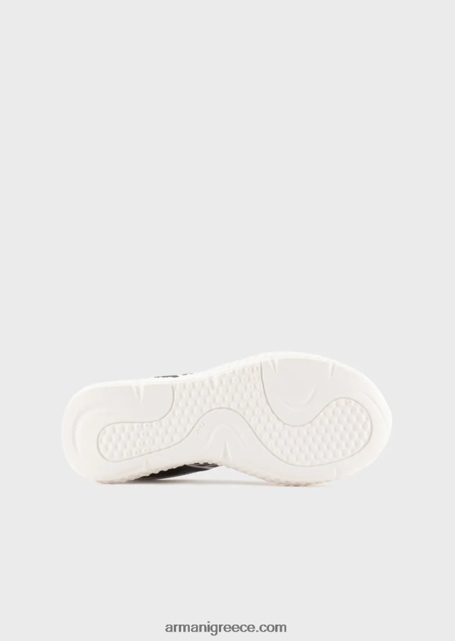 αγόρι Armani sneakers από καουτσούκ και νάιλον με υπερμεγέθη αετό 4046R62482 ναυτικό μπλε