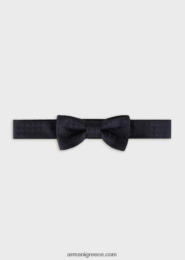 αγόρι Armani παπιγιόν από καθαρό μεταξωτό με ζακάρ αετό ολόσωμη 4046R62732