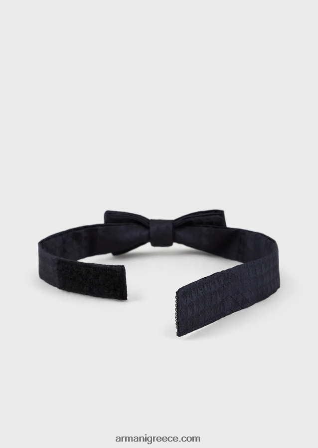 αγόρι Armani παπιγιόν από καθαρό μεταξωτό με ζακάρ αετό ολόσωμη 4046R62732