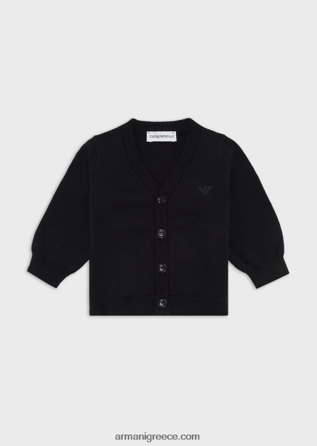 αγόρι Armani ζακέτα με λαιμόκοψη με μαλλί 4046R62671