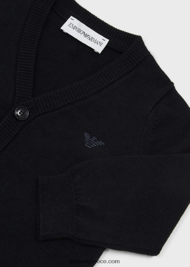 αγόρι Armani ζακέτα με λαιμόκοψη με μαλλί 4046R62671