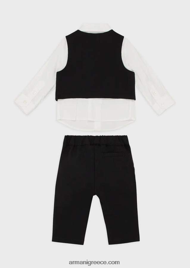 αγόρι Armani στολή με πουκάμισο, γιλέκο και παντελόνι 4046R62673