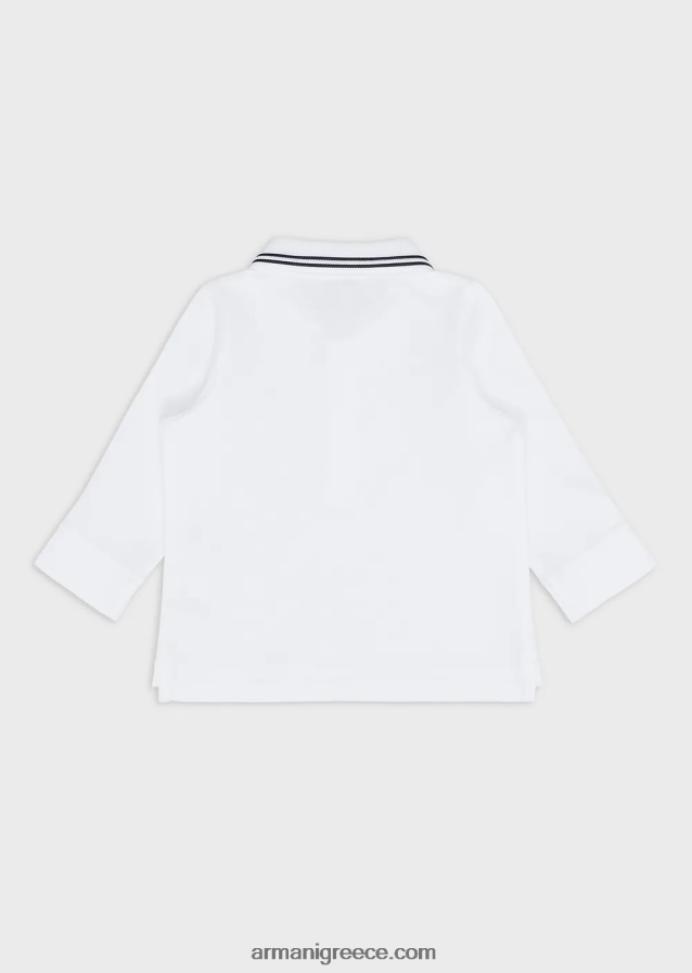 αγόρι Armani μακρυμάνικο μπλουζάκι πικέ πόλο 4046R62676