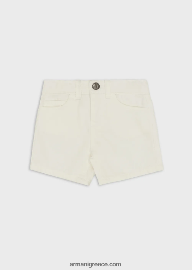 αγόρι Armani Ταύρο σορτς βαμμένα με ρούχα 4046R62701 άσπρο