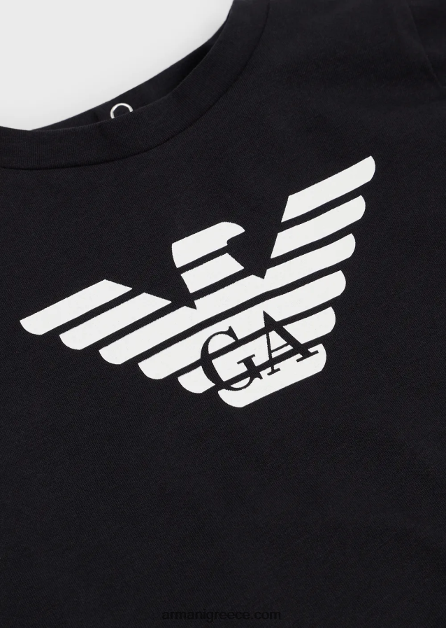 αγόρι Armani T-shirt pima-jersey με λογότυπο 4046R62670