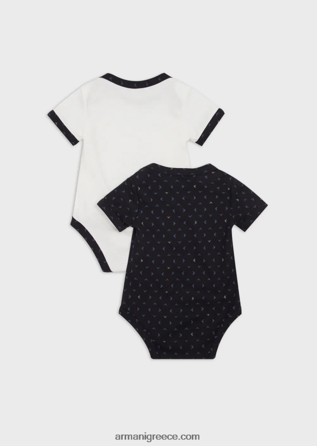 αγόρι Armani Σετ δώρου δύο φορμάκια με αετό op-art 4046R62719 μπλε