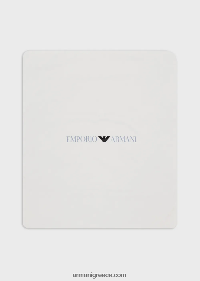 αγόρι Armani κουβέρτα διπλής όψης με λογότυπο op-art και αετούς 4046R62721