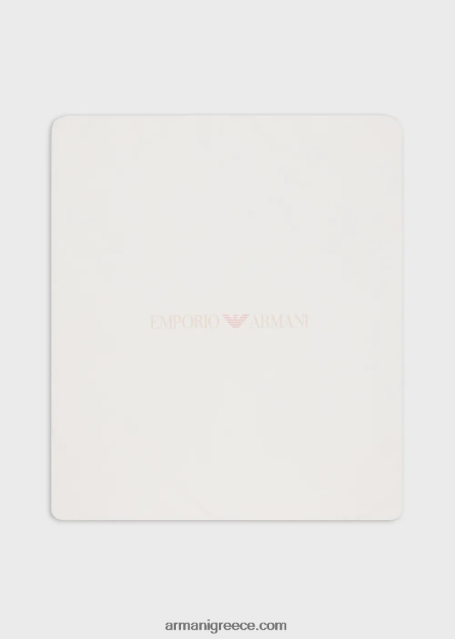 αγόρι Armani κουβέρτα διπλής όψης με λογότυπο op-art και αετούς 4046R62722