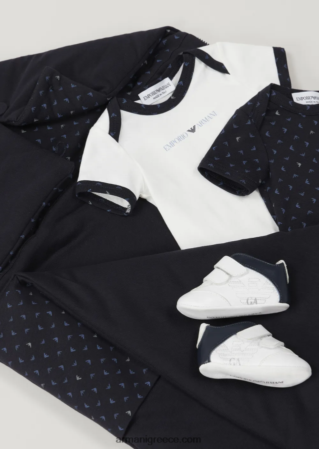 αγόρι Armani υπνόσακος με στάμπα αετού op-art 4046R62724