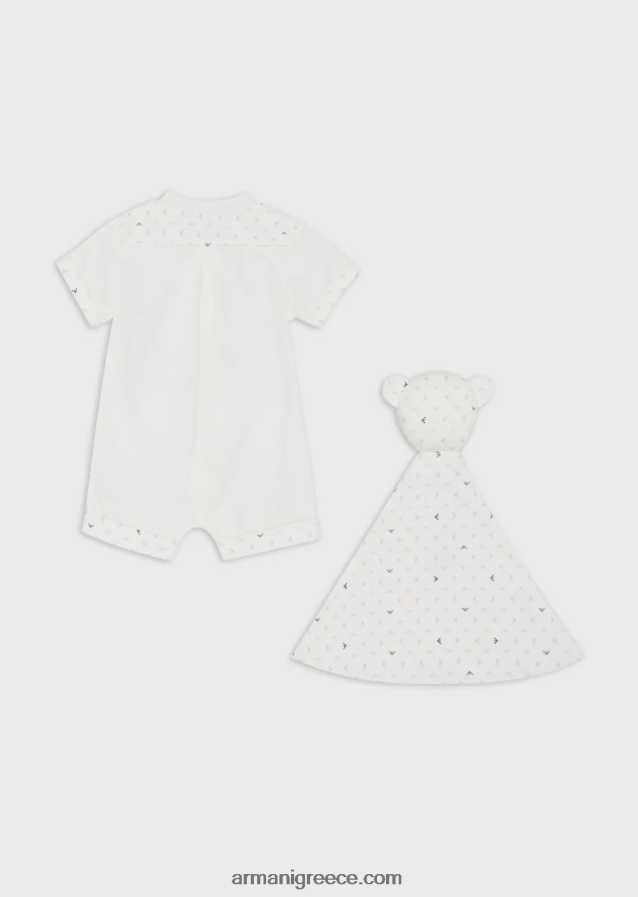 αγόρι Armani Σετ δώρου romper και κουβέρτα ασφαλείας 4046R62723