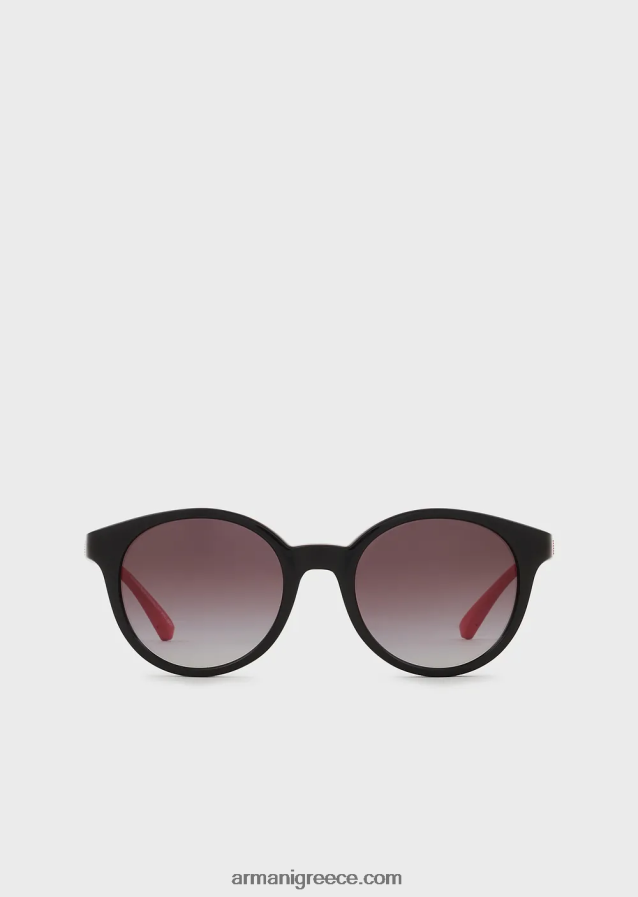 κορίτσι Armani στρογγυλά γυαλιά ηλίου 4046R62591 μαύρος