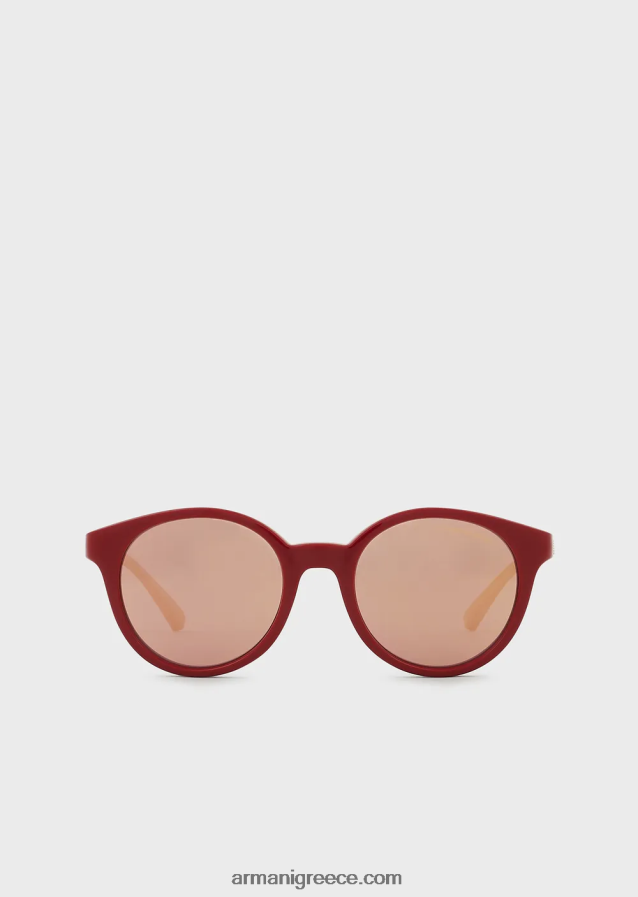 κορίτσι Armani στρογγυλά γυαλιά ηλίου 4046R62592 το κόκκινο