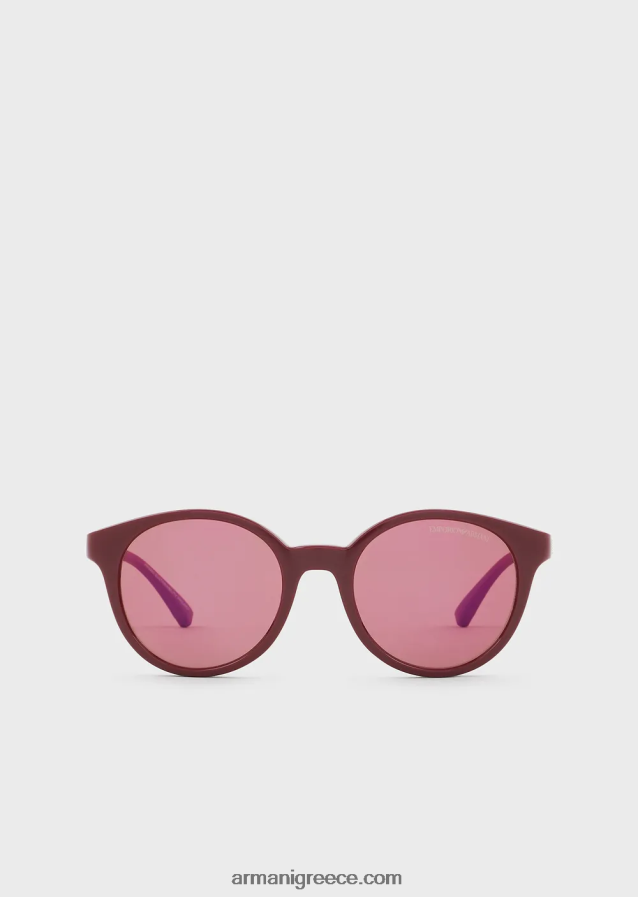 κορίτσι Armani στρογγυλά γυαλιά ηλίου 4046R62593 μπορντό