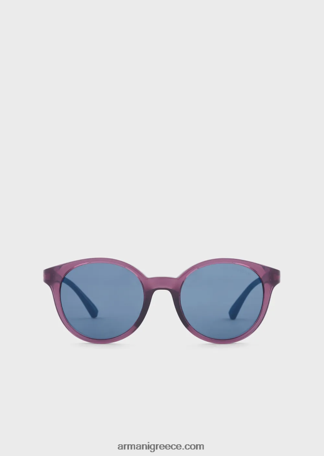κορίτσι Armani στρογγυλά γυαλιά ηλίου 4046R62594 μωβ