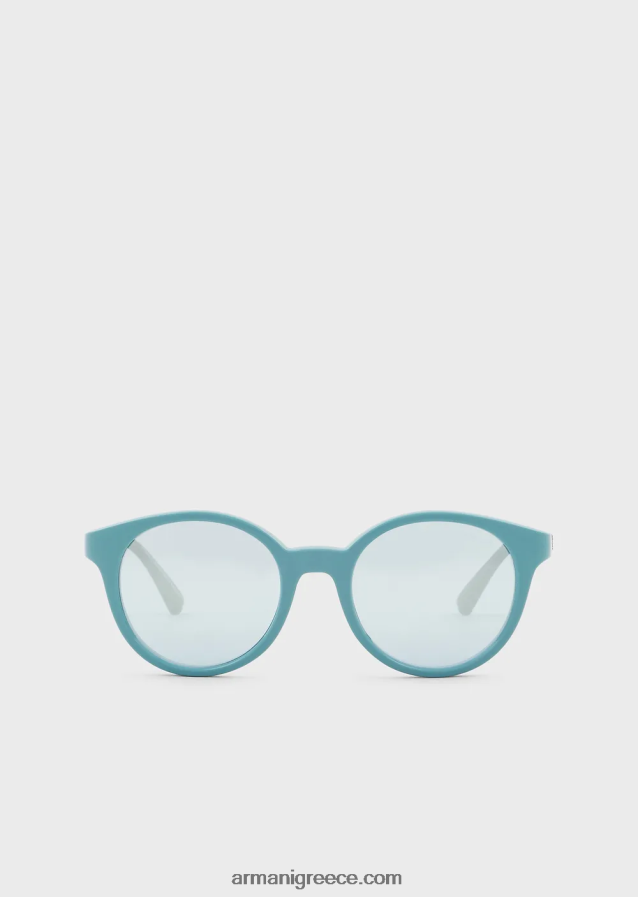 κορίτσι Armani στρογγυλά γυαλιά ηλίου 4046R62595 γαλανός