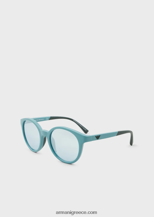 κορίτσι Armani στρογγυλά γυαλιά ηλίου 4046R62595 γαλανός