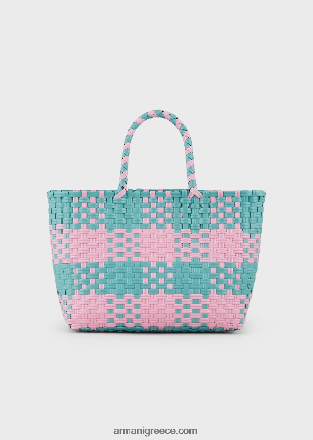 κορίτσι Armani δίχρωμη υφαντή τσάντα shopper 4046R62584