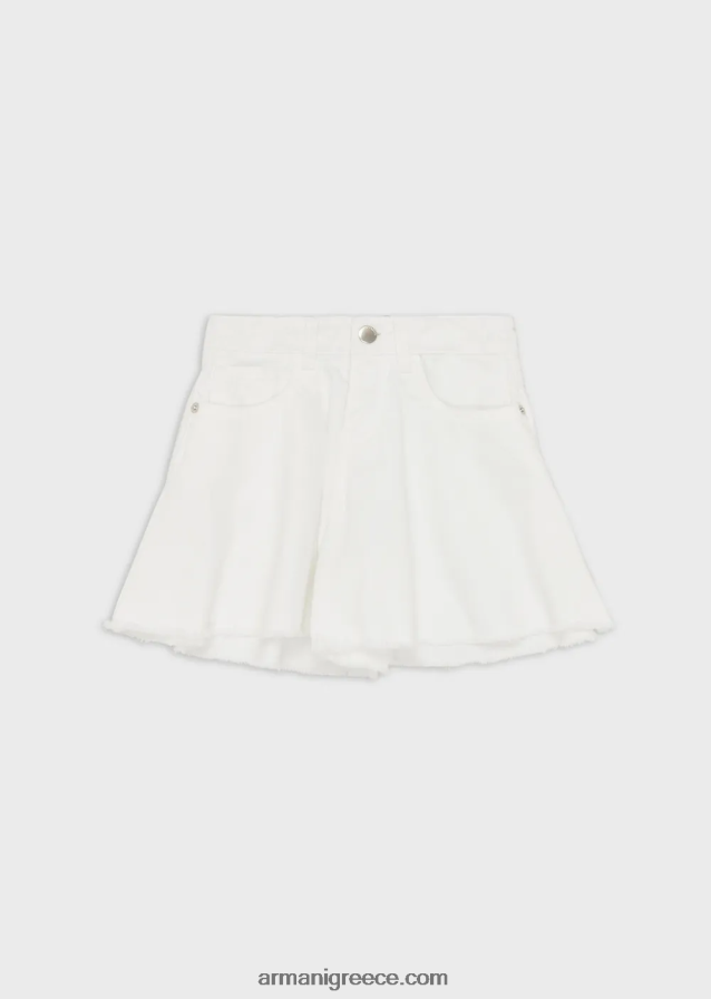 κορίτσι Armani σορτς βαμμένο με ταύρο 4046R62552 άσπρο