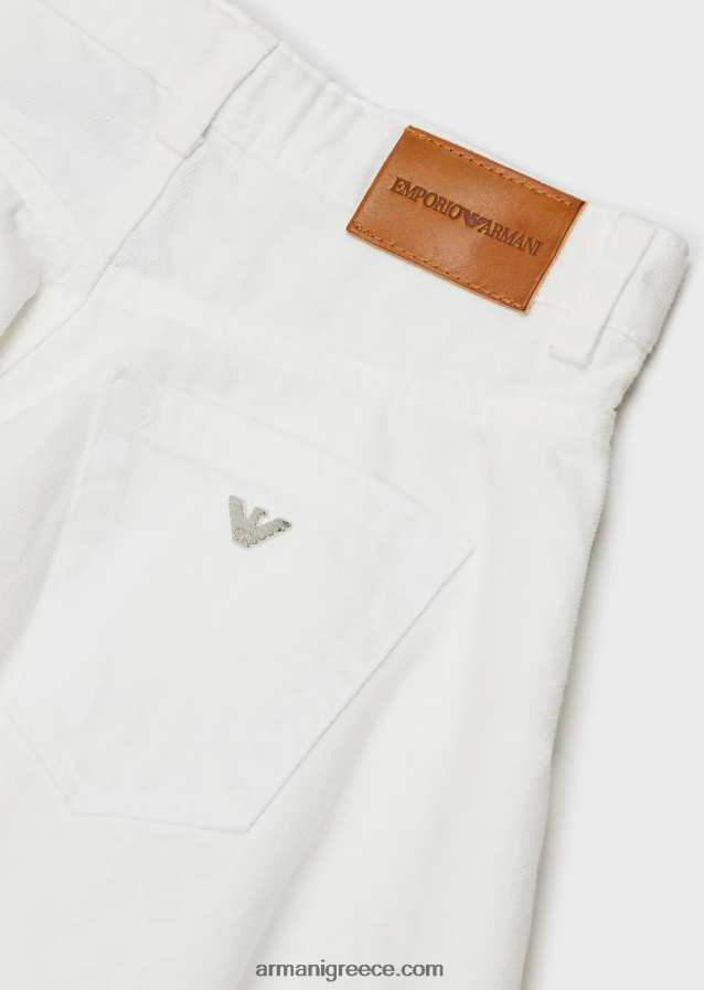 κορίτσι Armani σορτς βαμμένο με ταύρο 4046R62552 άσπρο